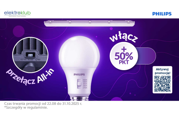 🔌 Włącz promocję Philips Ledinaire i zgarnij +50% punktów w Elektroklubie!