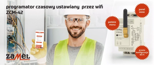 Programator czasowy WIFI ZCM-42 firmy Zamel